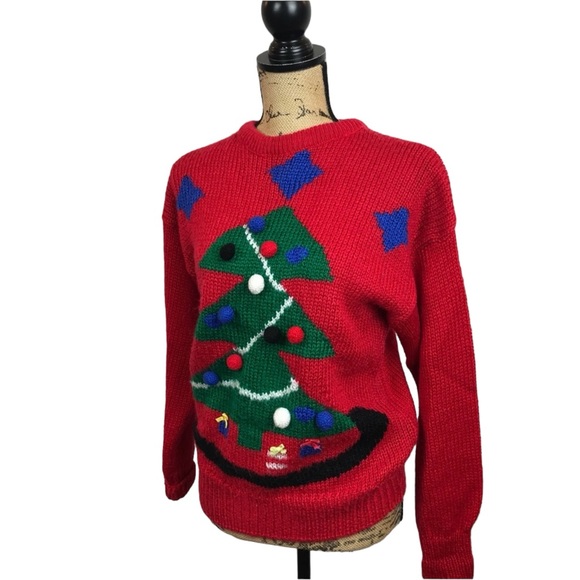 ADELL BARRE Christmas Tree Sweater - Picture 4 of 4